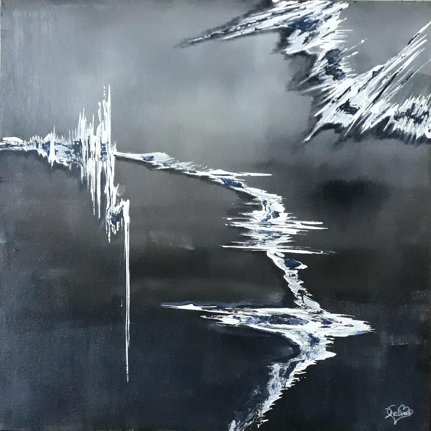 Blanc et noir 50x50 cm