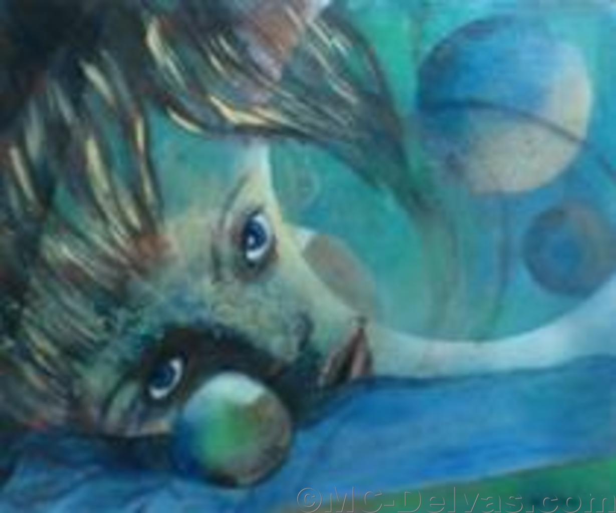 enfant cosmos (46x38)